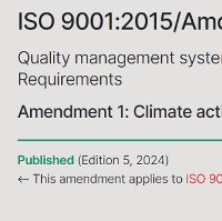 Gestione dei cambiamenti climatici: l'ISO pubblica l'Amendment 1 per le norme ISO 9001 , ISO 14001 e ISO 45001